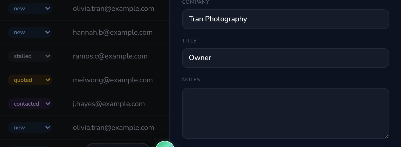 click "convert to client" — step 2