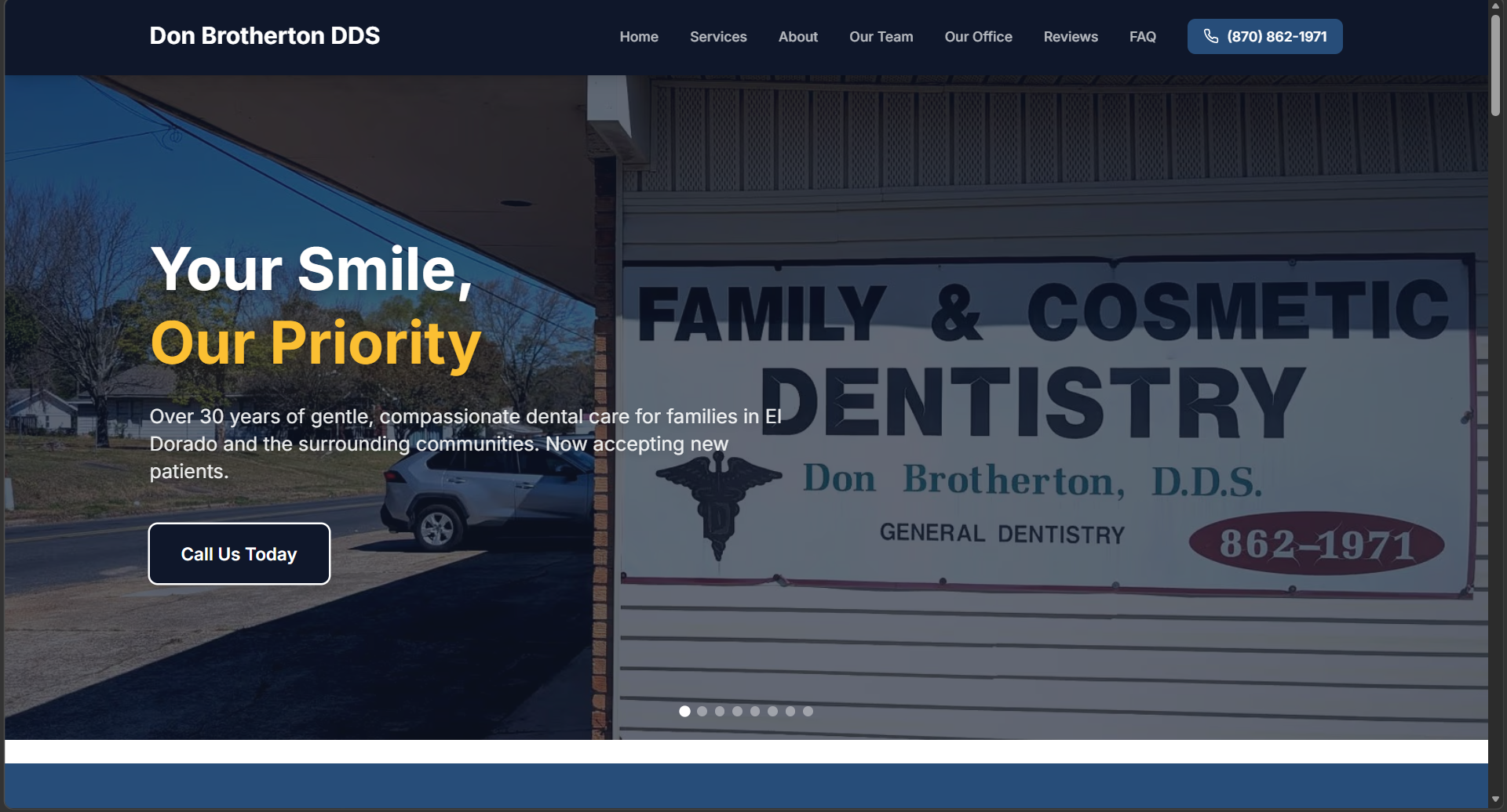 The Don Brotherton Dental website